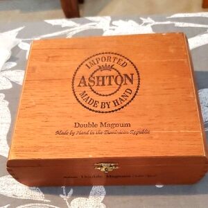 Ashton Imported Wooden Box.cigar Box